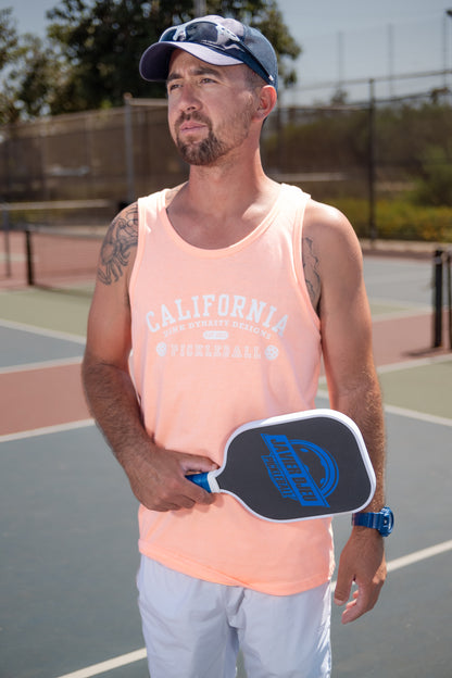 California Varsity Pickleball Tank Tops (orange)